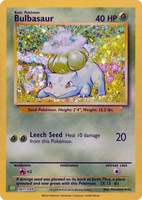 Bulbasaur (1) - Trading Card Game Classic
