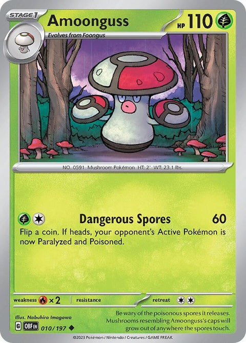 Amoonguss (10) - Obsidian Flames