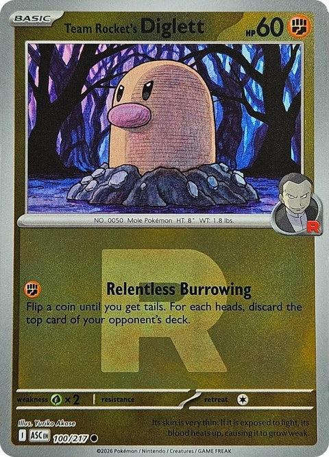 Team Rocket's Diglett (100) - ME: Ascended Heroes