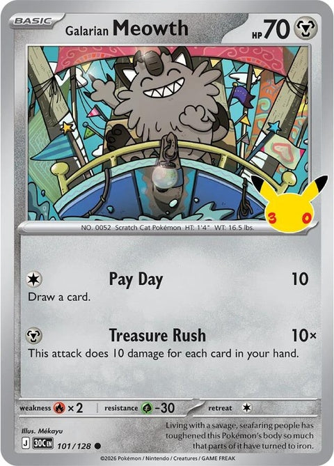 Galarian Meowth (101) - ME: 30th Celebration