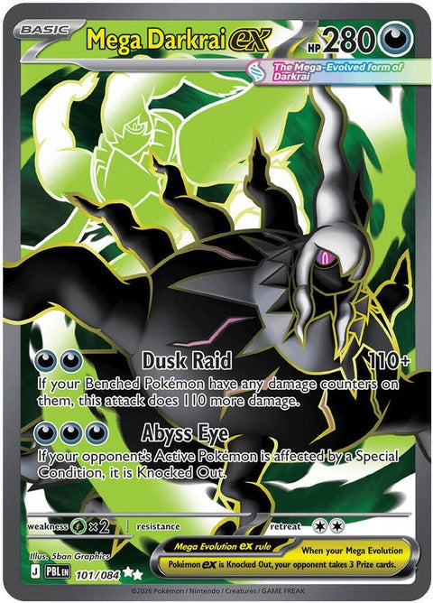 Mega Darkrai Ex (101) - ME05: Pitch Black