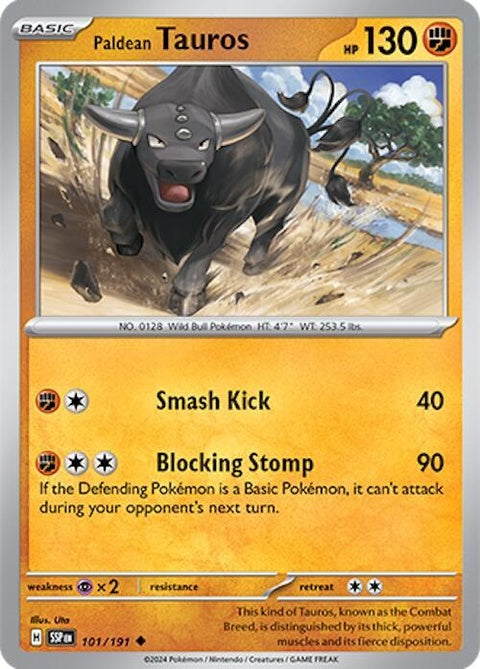 Paldean Tauros (101) - Surging Sparks