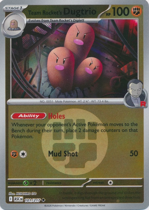 Team Rocket's Dugtrio (101) - ME: Ascended Heroes