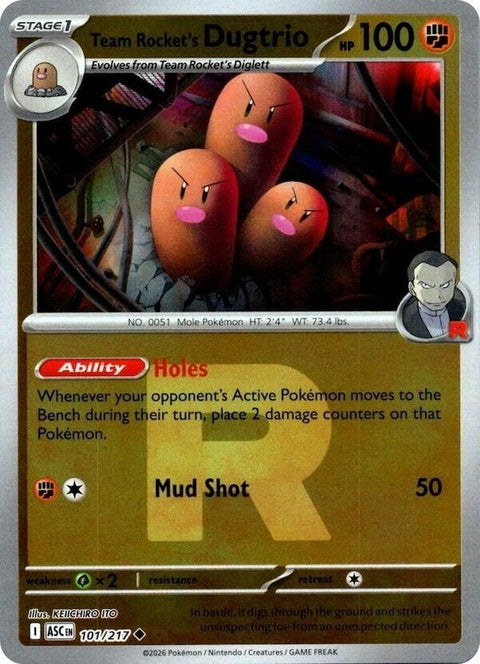 Team Rocket's Dugtrio (101) - ME: Ascended Heroes