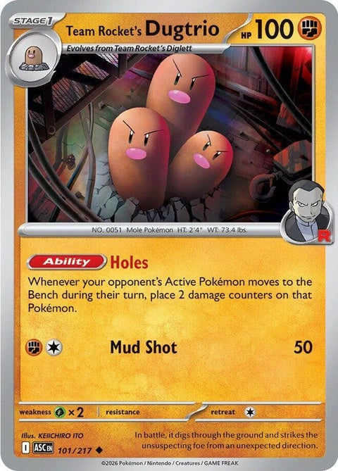 Team Rocket's Dugtrio (101) - ME: Ascended Heroes