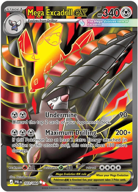 Mega Excadrill Ex (103) - ME05: Pitch Black