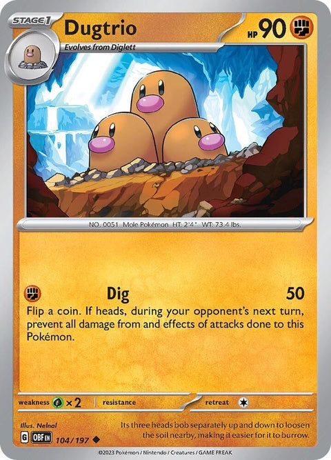 Dugtrio (104) - Obsidian Flames