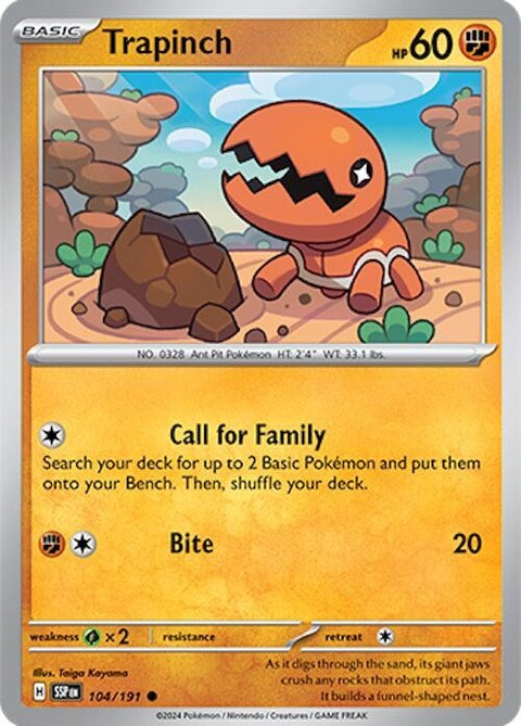 Trapinch (104) - Surging Sparks