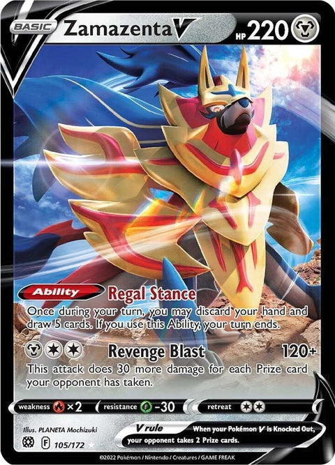 Zamazenta V (105) - Brilliant Stars