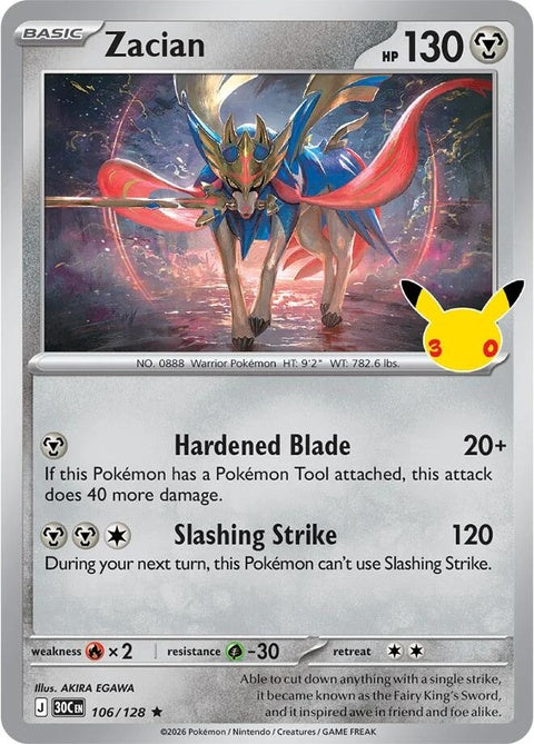 Zacian (106) - ME: 30th Celebration