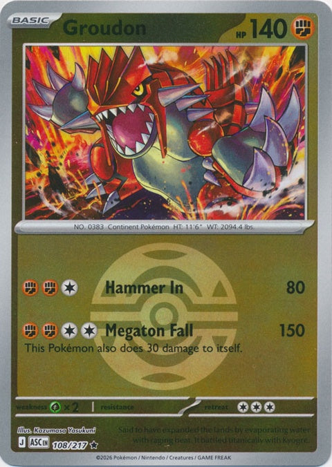 Groudon (108) - ME: Ascended Heroes
