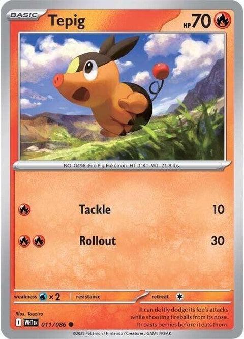 Tepig (11) - White Flare