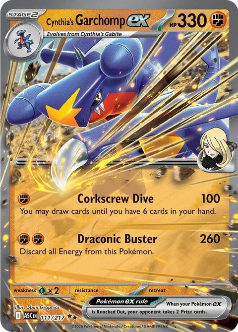 Cynthia's Garchomp Ex (111) - ME: Ascended Heroes