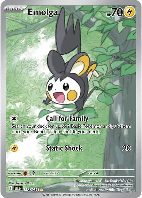 Emolga (112) - Black Bolt