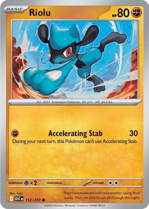 Riolu (112) - ME: Ascended Heroes