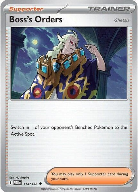 Boss's Orders [Ghetsis] (114) - Mega Evolution - 2