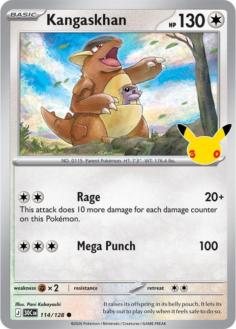 Kangaskhan (114) - ME: 30th Celebration