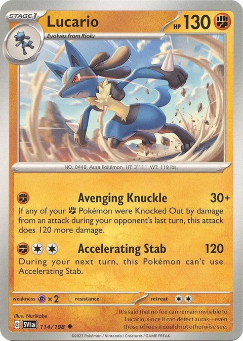 Lucario (114) - Scarlet & Violet
