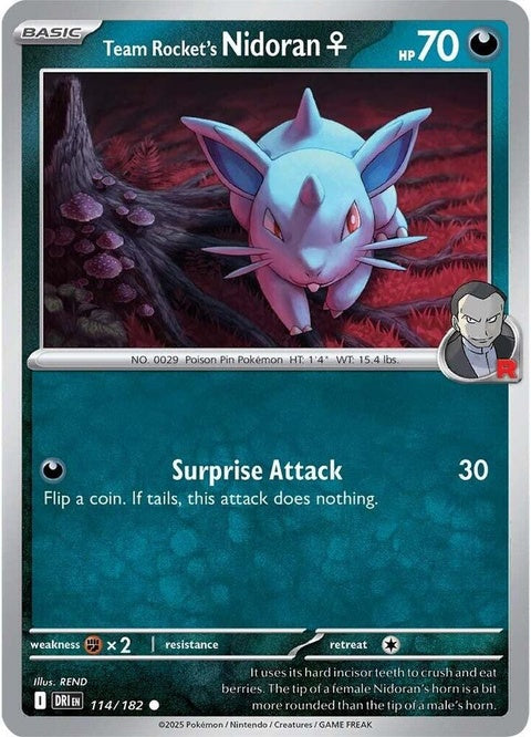 Team Rocket's Nidoran F (114) - Destined Rivals