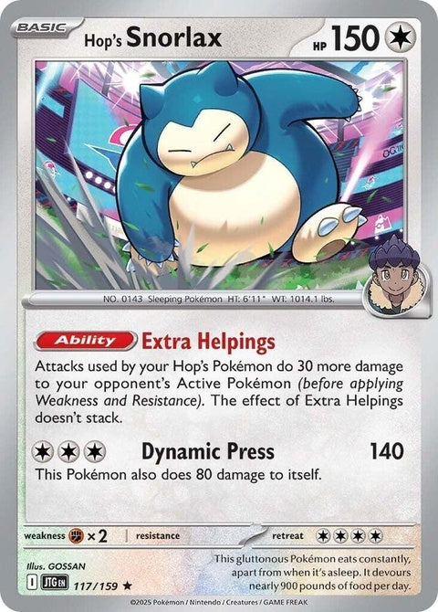 Hop's Snorlax (117) - Journey Together