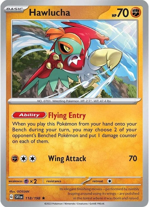 Hawlucha (118) - Scarlet & Violet