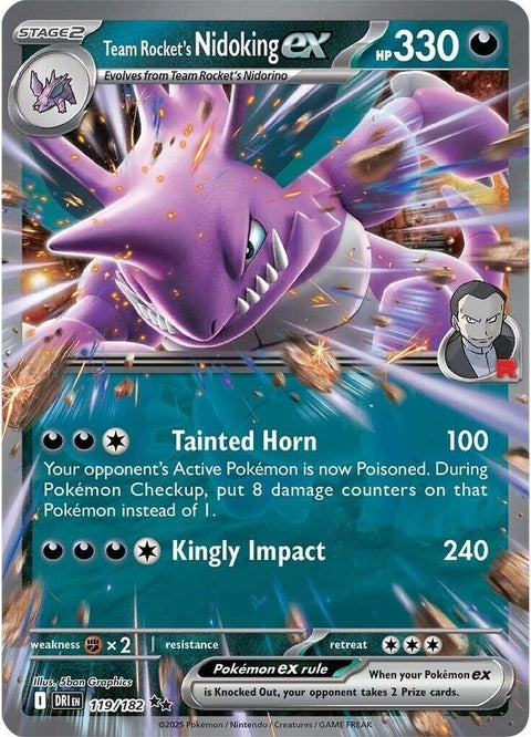 Team Rocket's Nidoking Ex (119) - Destined Rivals