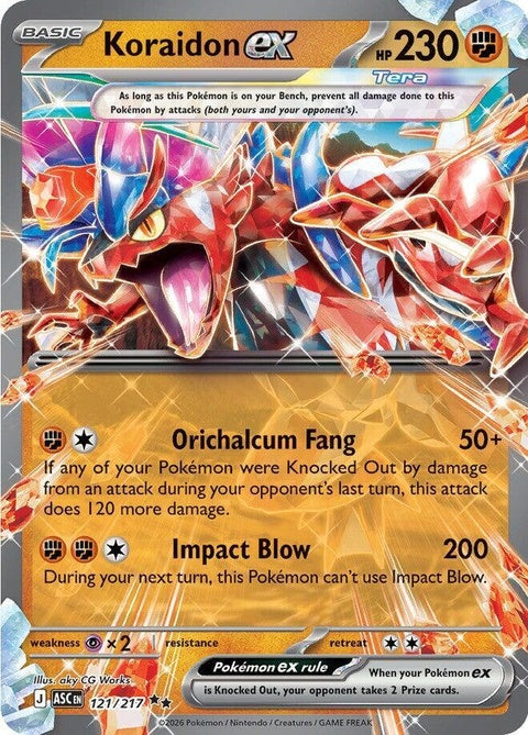 Koraidon Ex (121) - ME: Ascended Heroes