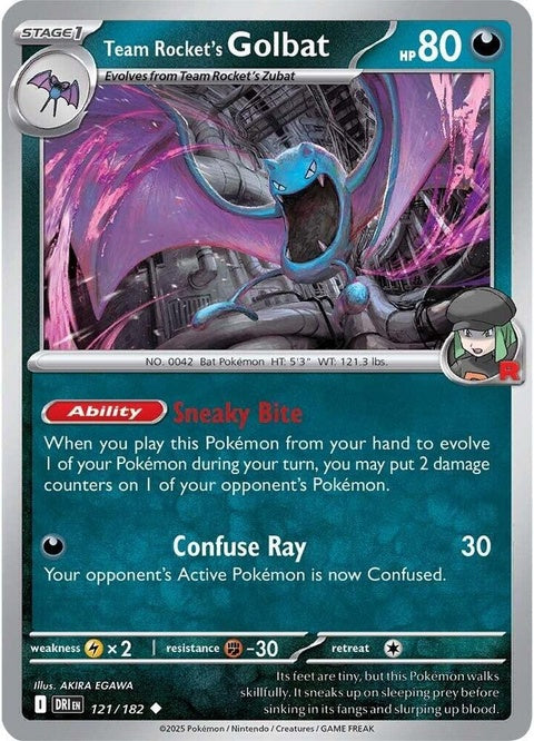 Team Rocket's Golbat (121) - Destined Rivals