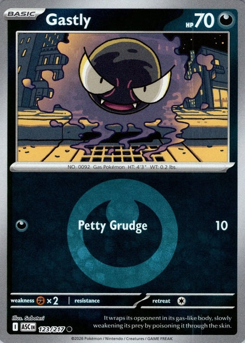 Gastly (123) - ME: Ascended Heroes