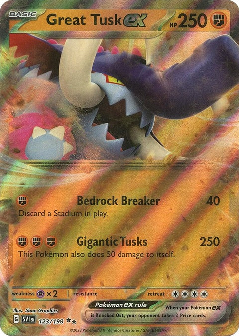 Great Tusk Ex (123) - Scarlet & Violet
