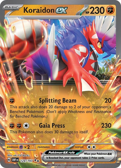 Koraidon Ex (124) - Obsidian Flames