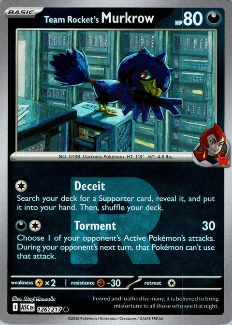 Team Rocket's Murkrow (126) - ME: Ascended Heroes