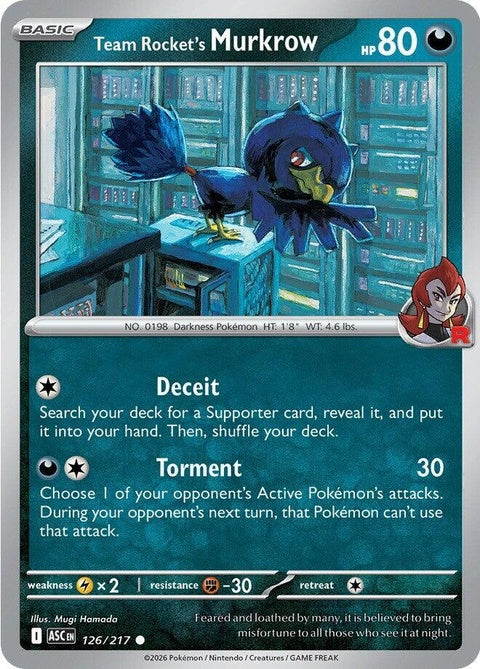 Team Rocket's Murkrow (126) - ME: Ascended Heroes