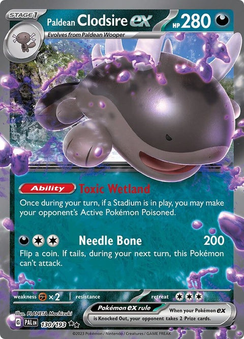Paldean Clodsire Ex (130) - Paldea Evolved