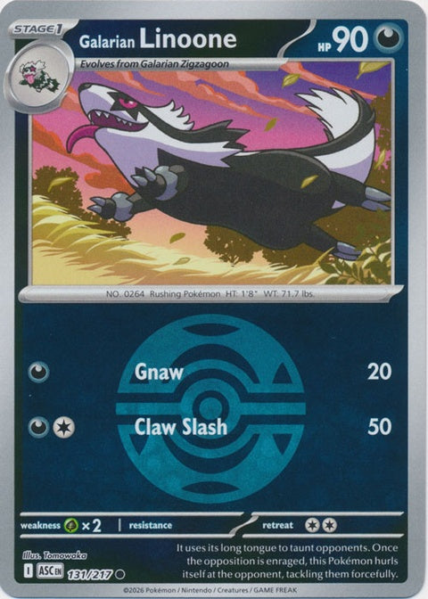 Galarian Linoone (131) - ME: Ascended Heroes