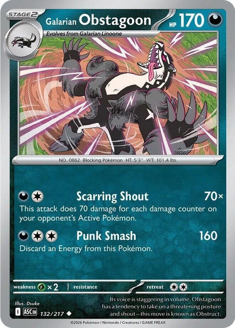 Galarian Obstagoon (132) - ME: Ascended Heroes