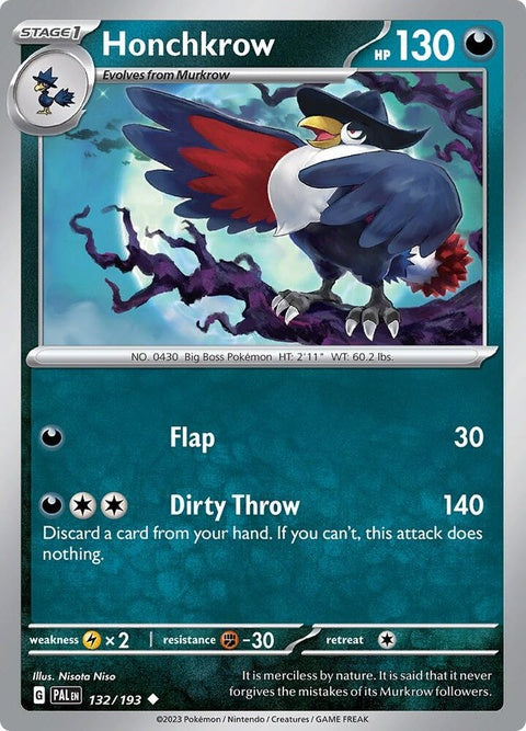 Honchkrow (132) - Paldea Evolved