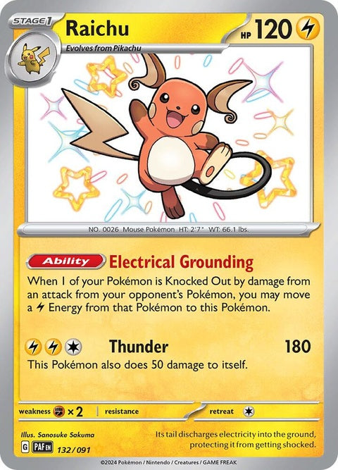 Raichu (132) - Paldean Fates