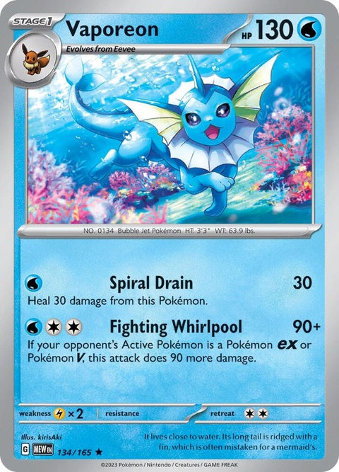 Vaporeon (134) - 151