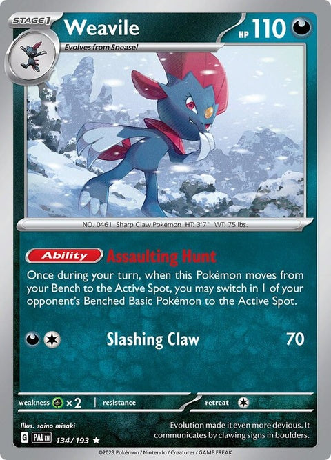 Weavile (134) - Paldea Evolved