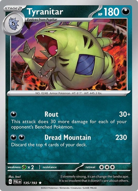 Tyranitar (135) - Paldea Evolved