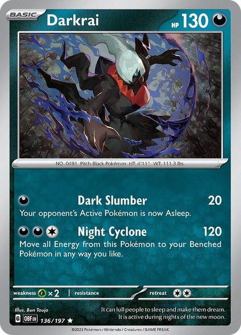 Darkrai (136) - Obsidian Flames