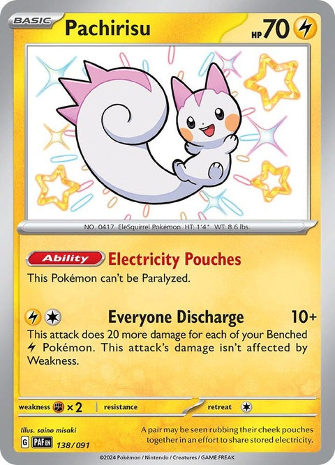 Pachirisu (138) - Paldean Fates