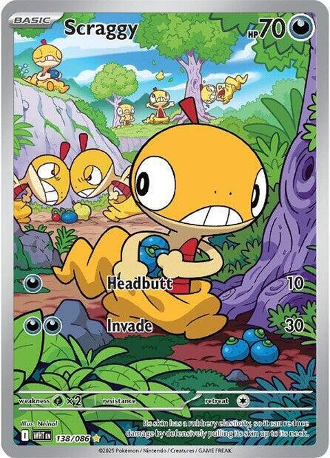 Scraggy (138) - White Flare