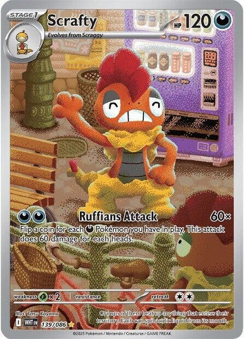 Scrafty (139) - White Flare