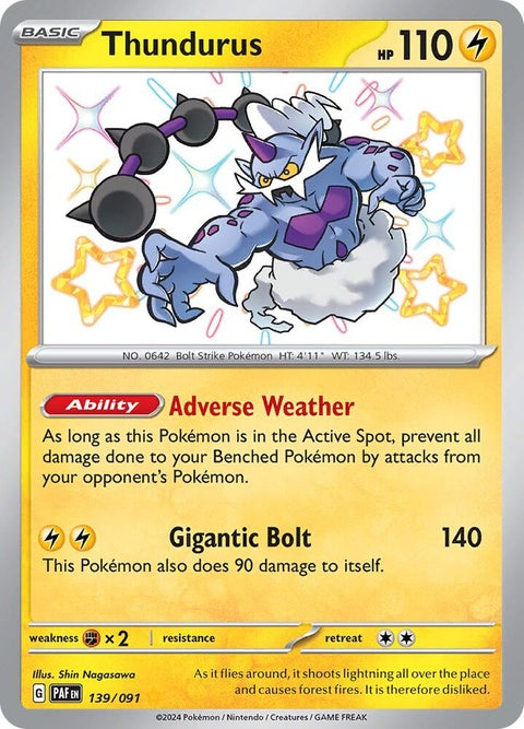 Thundurus (139) - Paldean Fates