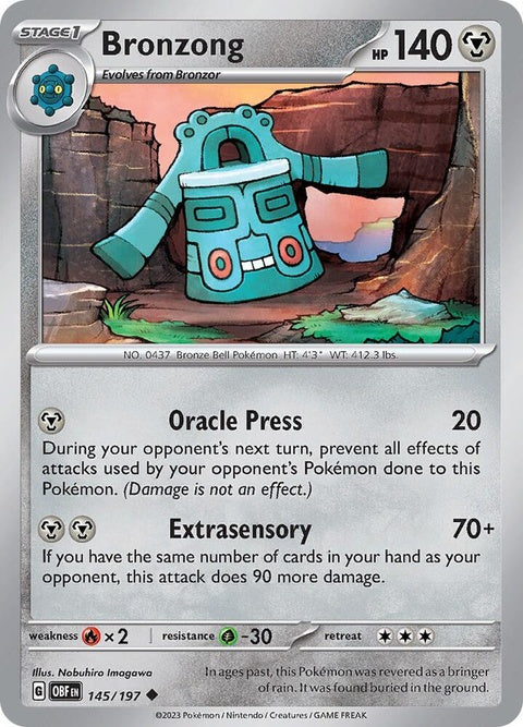 Bronzong (145) - Obsidian Flames