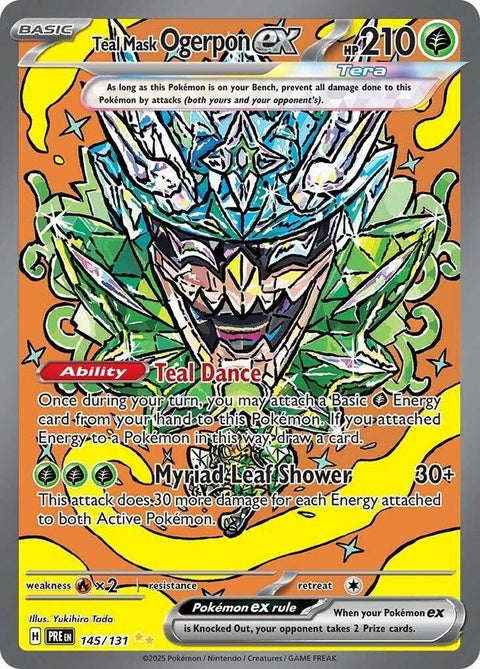 Teal Mask Ogerpon Ex (145) - Prismatic Evolutions