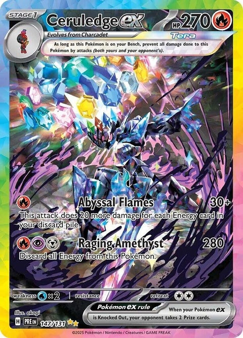 Ceruledge Ex (147) - Prismatic Evolutions