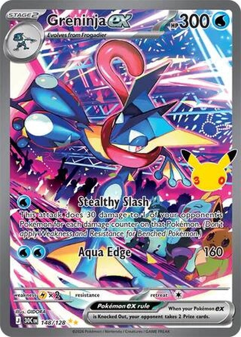 Greninja Ex (148) - ME: 30th Celebration